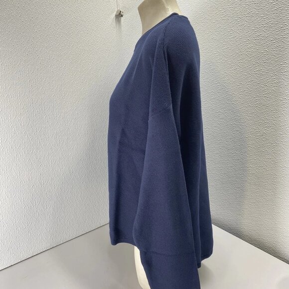 Barbour Women’s Marine Relaxed Fit Cotton Sweater Size 8 (M) Navy Blue - Picture 11 of 14